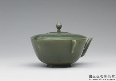 图片[2]-Jade lidded bowl with spout and two handles, Central Asia to Eastern Europe-China Archive